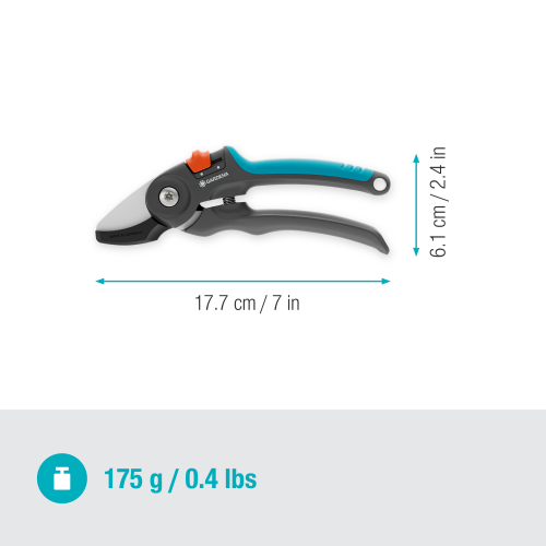 Секатор Gardena PremiumCut dry wood із ковадлом 20 мм