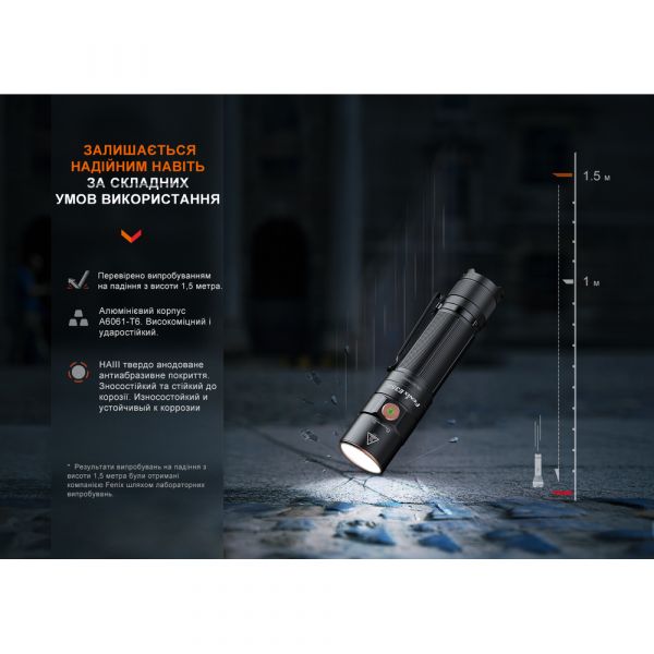 Ліхтар ручний Fenix E35R, блакитний | Лімітована серія