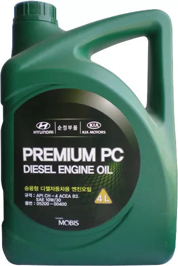 Олива Mobis Premium PC Diesel 10W-30, 4л. 05200-00400