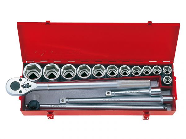 Набір інструментів 16 од. 3/4" в металевому кейсі