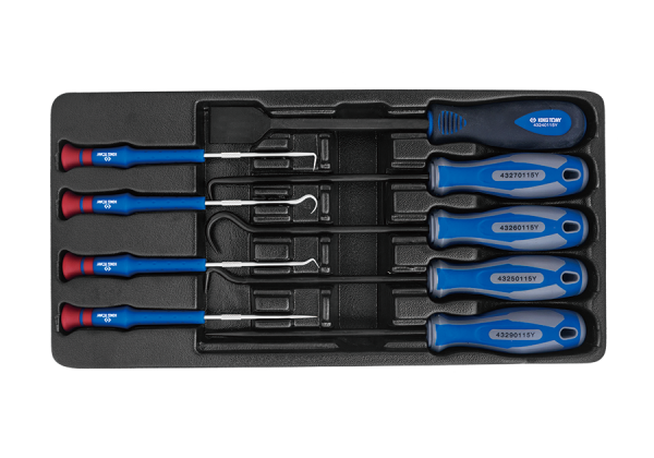 Набір гачків 9 одиниць KING TONY в ложементі