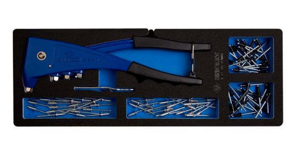 Набір пістолет заклепочний 121 одиниць в ложементі