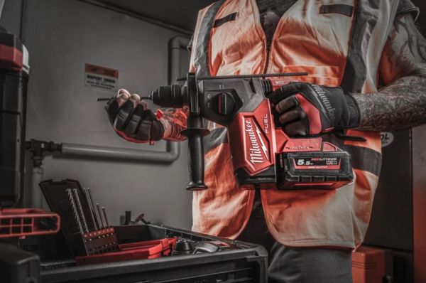 Перфоратор акумуляторний SDS-PLUS MILWAUKEE, M18 ONEFHX-0X, 2,5Дж (каркас, патрон FIXTEC 13мм, HDкейс)