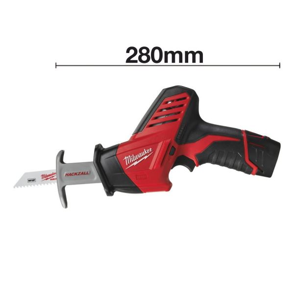 Акумуляторна шабельна пилка MILWAUKEE C12 HZ-202С 4933441195 (+ заряд.пристрій, 2 акум., HD кейс)