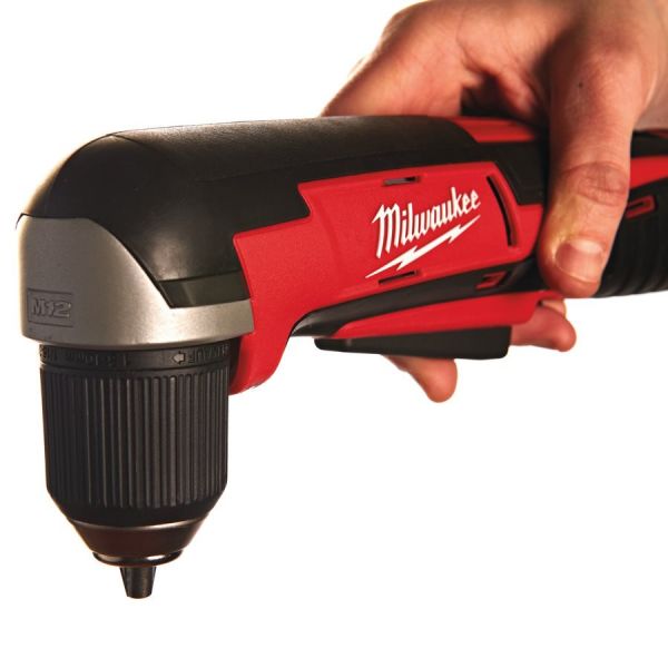 Дриль кутовий акумуляторний MILWAUKEE, C12 RAD-0, 12Нм (каркас, картонне пакування)