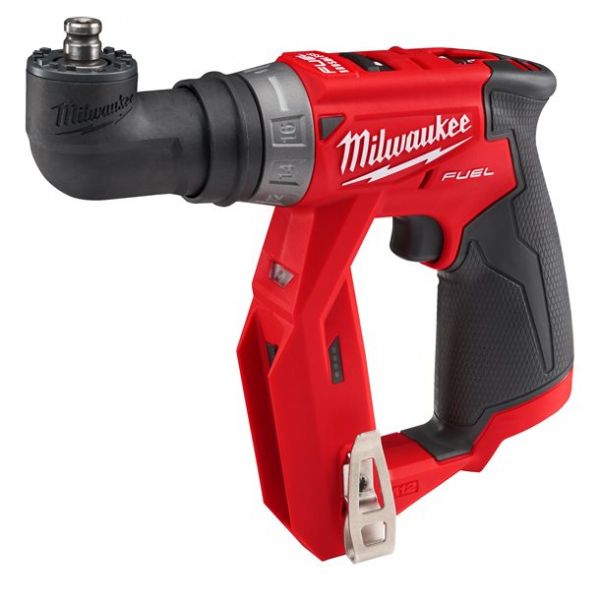 Дриль-шуруповерт акумуляторний безщітковий MILWAUKEE, M12 FDDX-0, 34Нм (каркас без насадок, кліпса для ременя)
