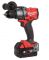 Дриль-шуруповерт з ударом акумуляторний безщітковий MILWAUKEE, M18 FPD3-402С, 158Нм (зарядний пристрій М12-18 С, 2 акумулятори М