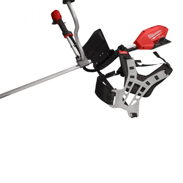 Коса акумуляторна безщіткова Milwaukee M18 FBCU-0 FUEL (+ ніж з 4 лезами, ключ T30, ранцева підвіска)