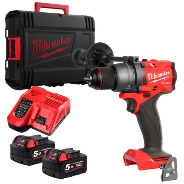 Акумуляторний дриль-шуруповерт, крут. мом. 158 Нм, M18 FDD3-502X MILWAUKEE 4933479863 (+2 акумулятори, зарядний пристрій, HD кей