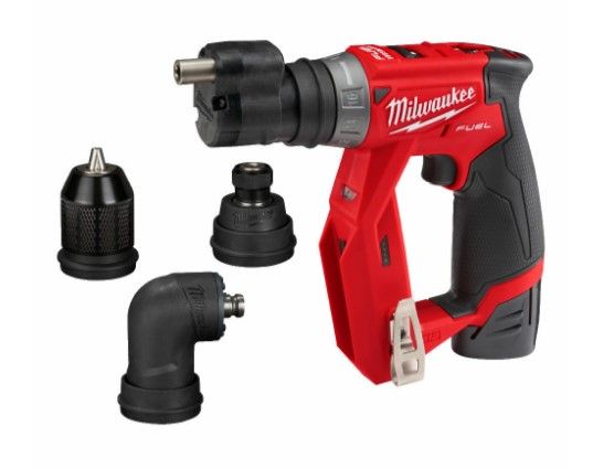 Дриль-шурупокрут акумуляторний MILWAUKEE, M12 FDDXKIT-202X, 34 Нм (+ зар.пр., 2 акум. Х2Аг, 4 насад., HD кейс)