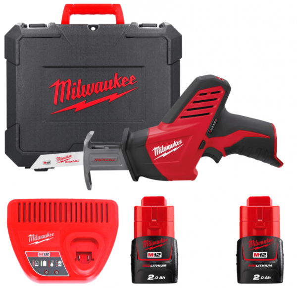 Акумуляторна шабельна пилка MILWAUKEE C12 HZ-202С 4933441195 (+ заряд.пристрій, 2 акум., HD кейс)