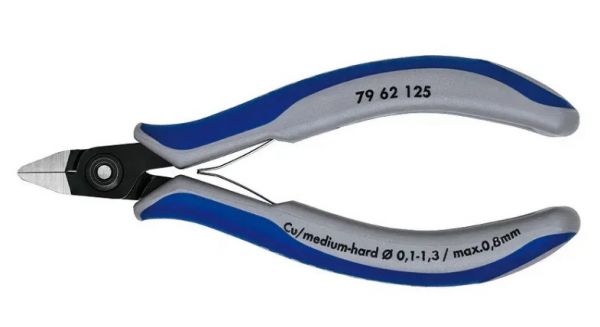 Прецизійні кусачки бокові для електроніки KNIPEX 79 62 125