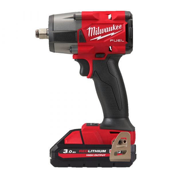 Гайковерт акумуляторний безщітковий MILWAUKEE 1/2" (881 Нм) M18 FMTIW2F12-0, з кільцем (каркас) + M18 B5 подарунок
