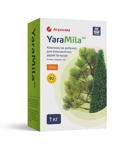 Добриво для вічнозелених дерев та кущів Осінь YaraMila - 1 кг
