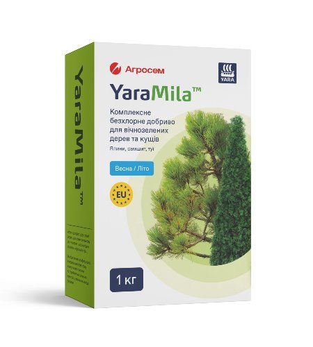 Добриво для вічнозелених дерев та кущів Весна-Літо YaraMila - 1 кг