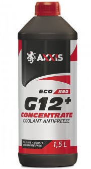Антифриз концентрат Eco G12 червоний Axxis - 1,5 л