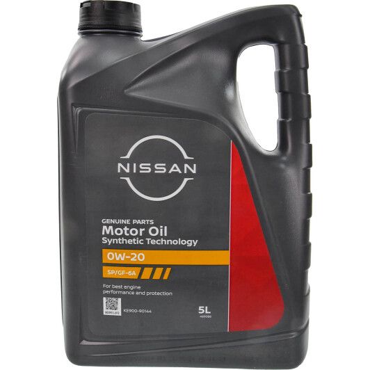 Олива NISSAN Motor oil 0W-20, 5л. KE90090144
