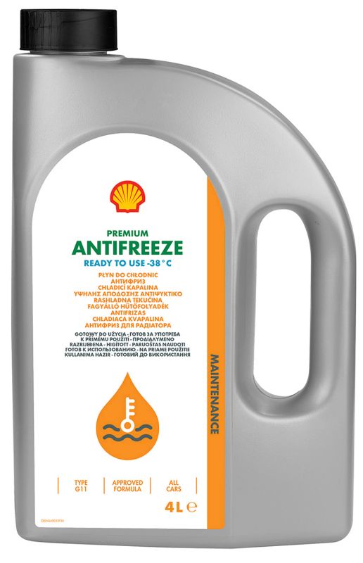 Антифриз готовый Premium Antifreeze 774 C (G11) Shell - 4 л