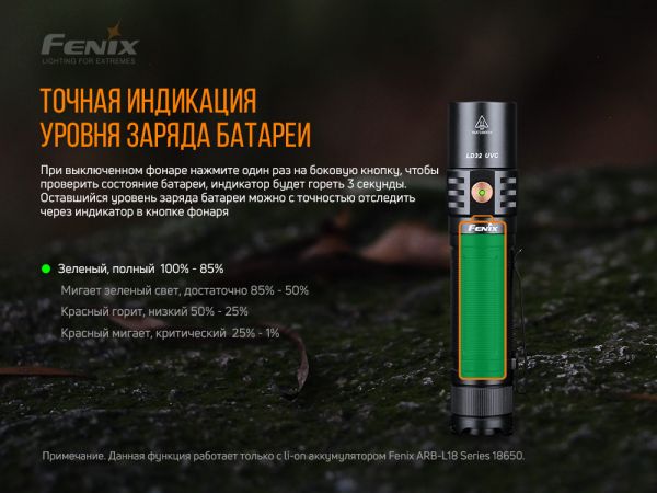 Ліхтар ручний Fenix LD32 UVC