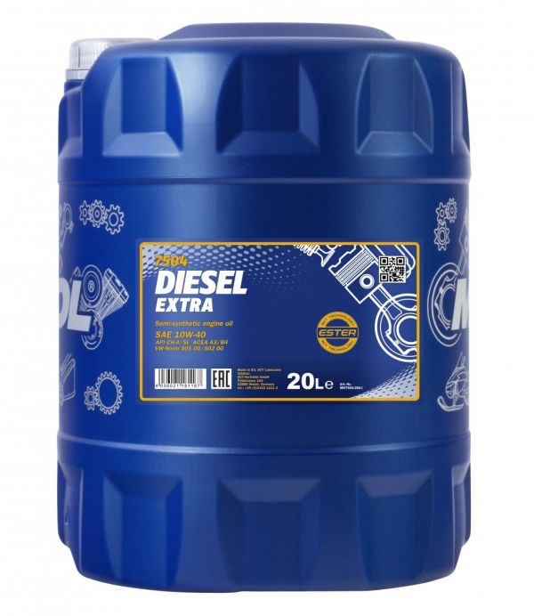 Масло моторное Diesel Extra SAE 10W-40 Mannol - 20 л