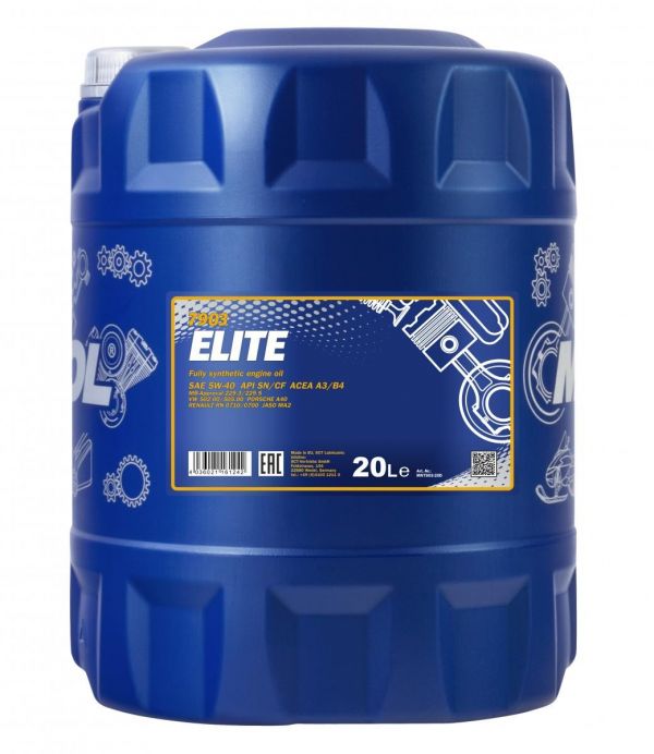 Масло моторное Elite SAE 5W-40 Mannol - 20 л