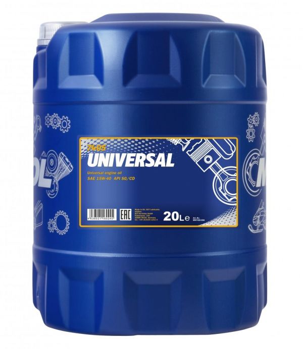 Масло моторное Universal SAE 15W-40 Mannol - 20 л