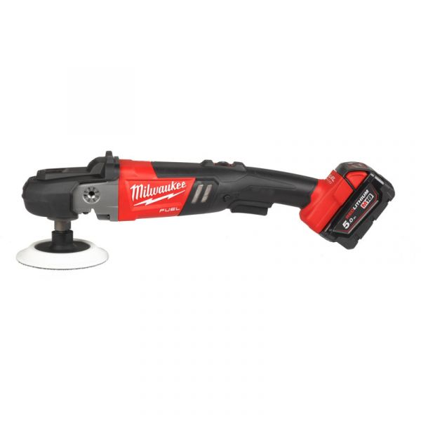 Машина полировальная угловая аккумуляторная MILWAUKEE M18 FAP180-502X, Ø диска 180мм, (+ заряд.устройство)