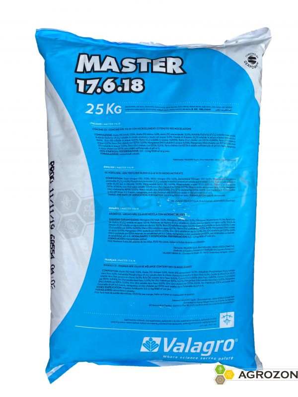 Удобрение Мастер 17.6.18 Valagro - 25 кг