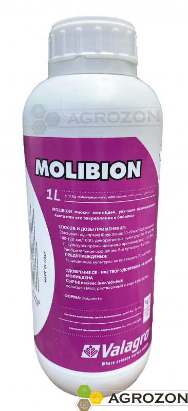 Удобрение Молибион Молибден 8% Valagro - 1 л