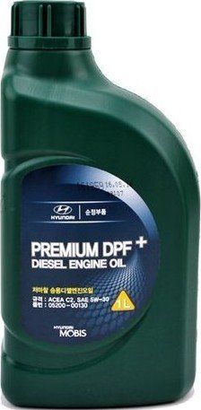 Олива Mobis Hyundai/KIA Premium DPF+ Diesel 5W-30, 1л. 05200-00130