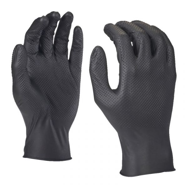 Нитриловые одноразовые перчатки размер 10/XL (50 шт) MILWAUKEE 4932493236