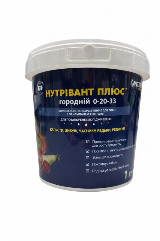 Добриво Нутрівант Плюс 0-20-33 Городній ICL - 1 кг