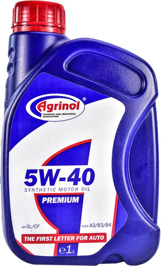 Масло моторное Premium 5W-40 SL/CF Агринол - 1 л