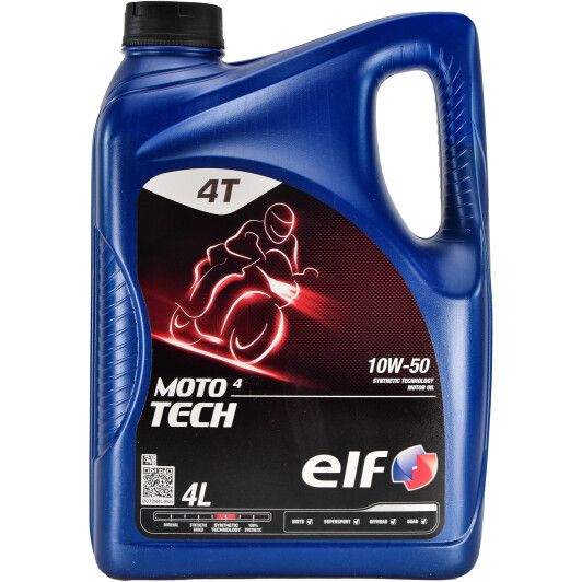 Олива моторна ELF MOTO 4 TECH 10W-50 (Канистра 4л)