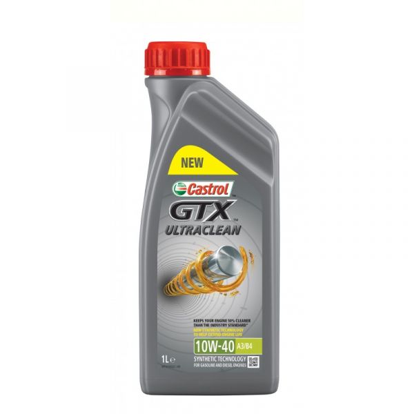 Масло моторное GTX Ultra Clean 10W-40 A3/B4 Castrol - 1 л
