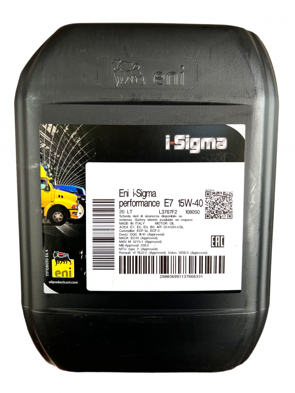 Масло моторное І-Sigma perfomance E7 15w-40 ENI - 20 л
