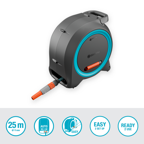 Котушка Gardena Dual Hose Box настінна та наземна 11 мм 25 м