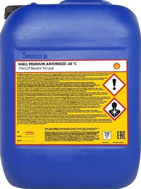 Антифриз Premium Antifreeze 774 C/P (G11) concentrate Shell - 20 л