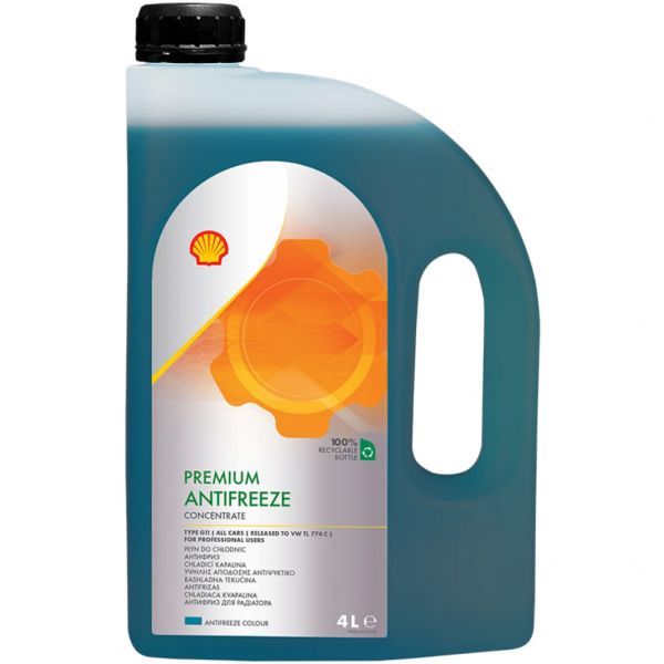 Антифриз Premium Antifreeze 774 C/P (G11) concentrate Shell - 4 л