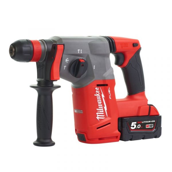 Перфоратор SDS-PLUS акумуляторний MILWAUKEE, M18 CHX-502Х, 2,5Дж (+ заряд.пристрій, 2 акум.Х 5Аг, HD