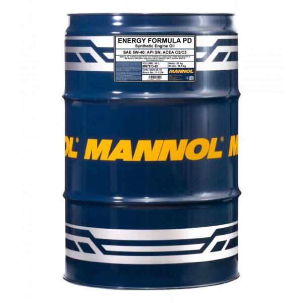Масло моторное Energy Formula PD SAE 5W-40 Mannol - 60 л