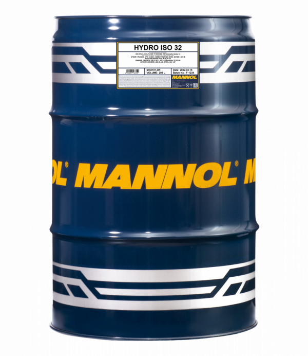 Гидравлическое масло ISO 32 Mannol -208 л