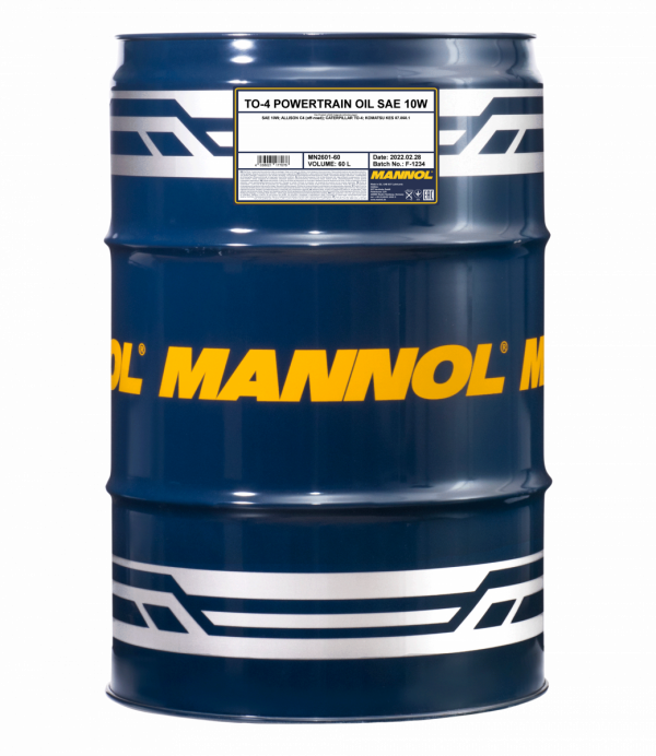 Гидравлическое масло TO-4  SAE 10W Mannol - 60 л