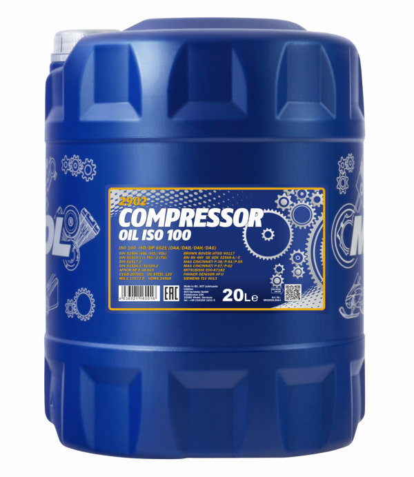 Олива компресорна ISO 100 Mannol - 20 л