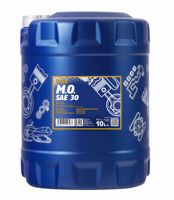 Моторное масло M.O. SAE 30API CD Mannol - 10 л