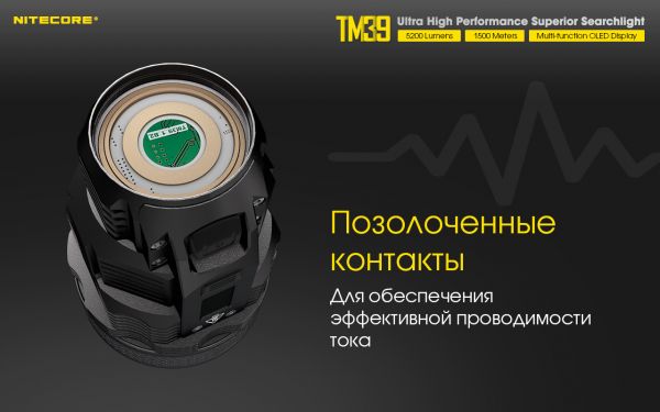 Фонарь Nitecore TM39 (Luminus STB-90 GEN2 LED, 5200 люмен, 7 режимов, 1xNBP68HD)