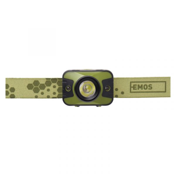 Фонарь налобный фокусируемый Emos P3539 (Cree + 2xRED LED, 330 люмен, 5 режимов, 3xAAА)