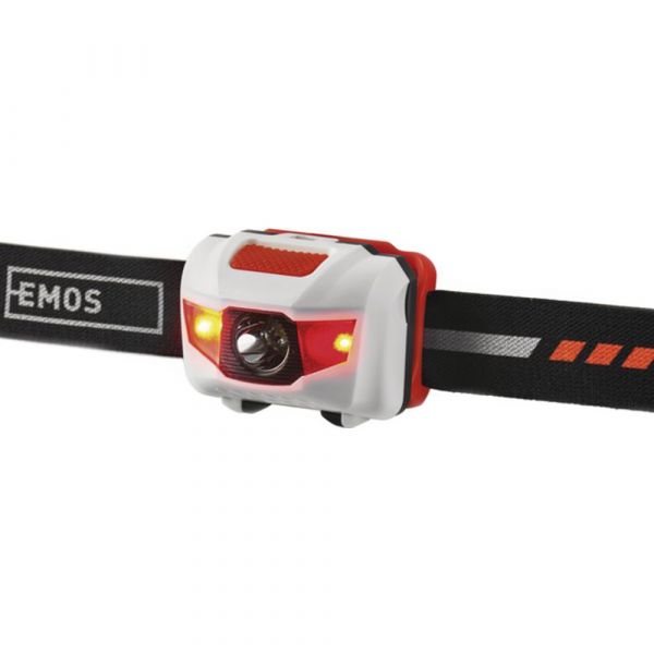 Фонарь налобный Emos P3521 (LED + Red LED, 85 люмен, 4 режима, 3xAAA)