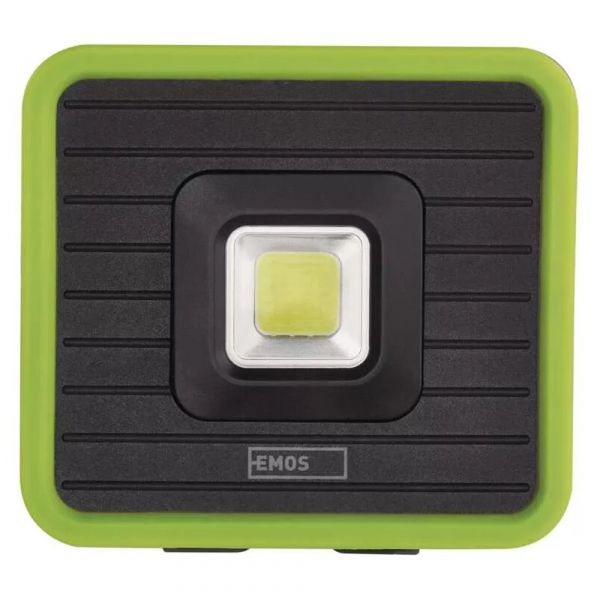 2в1 - Фонарь прожектор + Power Bank Emos (COB, 1000 люмен, 3 режима, USB-С), черно-зеленый