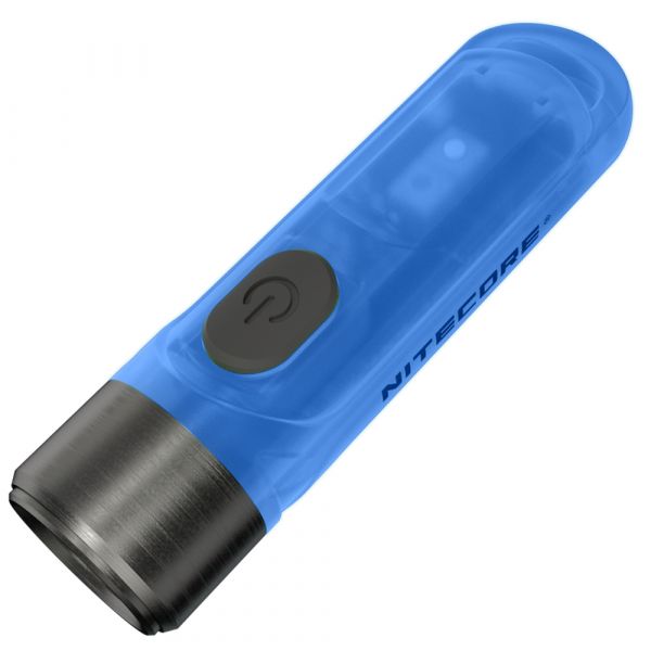 Фонарь наключный Nitecore TIKI GITD Blue (Osram P8 + UV, 300 люмен, 7 режимов, USB-С), люминесцентный